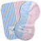 Striped w/ Whales Burp Cloth (Personalized)