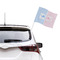 Striped w/ Whales Car Flag - Large - LIFESTYLE