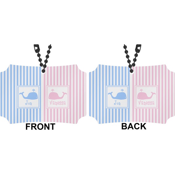 Striped w/ Whales Car Ornament - Berlin (Approval)