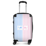 Striped w/ Whales Suitcase (Personalized)