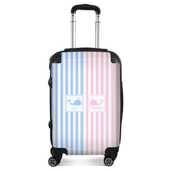 Striped w/ Whales Suitcase (Personalized)