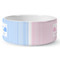 Striped w/ Whales Ceramic Dog Bowl - Large (Personalized)