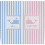 Striped w/ Whales Ceramic Tile Hot Pad (Personalized)