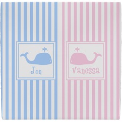 Striped w/ Whales Ceramic Tile Hot Pad (Personalized)