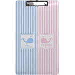 Striped w/ Whales Clipboard (Legal Size) (Personalized)