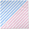 Striped w/ Whales Cloth Napkins - Personalized Dinner (Full Open)