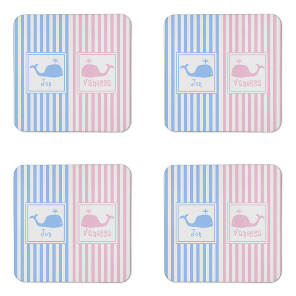 Striped w/ Whales Coaster Set - APPROVAL