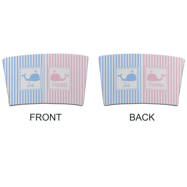 Striped w/ Whales Coffee Cup Sleeve - APPROVAL