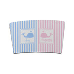 Striped w/ Whales Coffee Cup Sleeve (Personalized)