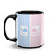 Striped w/ Whales Coffee Mug - 11 oz - Black
