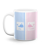 Striped w/ Whales Coffee Mug (Personalized)