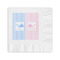 Striped w/ Whales Coined Cocktail Napkins (Personalized)