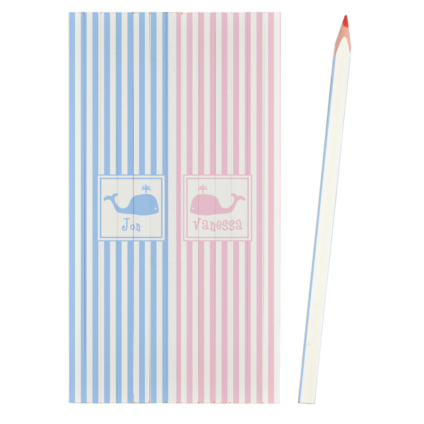 Striped w/ Whales Colored Pencils - Front View