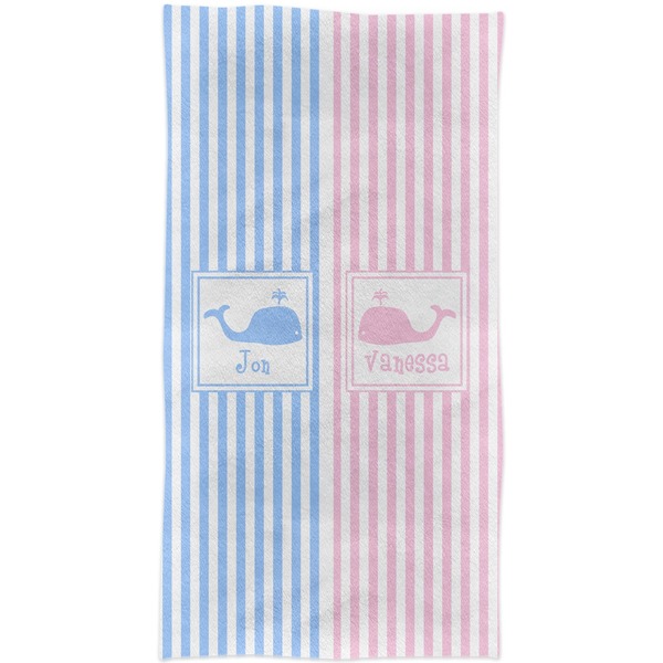 Striped w/ Whales Crib Comforter/Quilt - Apvl