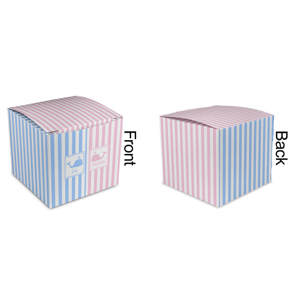 Striped w/ Whales Cubic Gift Box - Approval