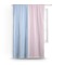 Striped w/ Whales Curtain With Window and Rod