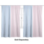 Striped w/ Whales Curtain Panel - Custom Size