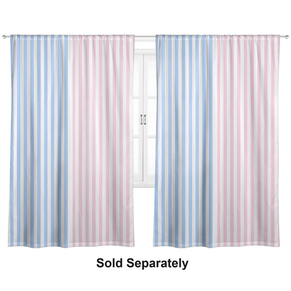 Custom Striped w/ Whales Curtain Panel - Custom Size