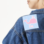 Striped w/ Whales Large Custom Shape Patch (Personalized)