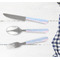 Striped w/ Whales Cutlery Set - w/ PLATE