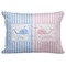 Striped w/ Whales Decorative Baby Pillowcase - 16"x12" (Personalized)