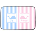 Striped w/ Whales Dish Drying Mat (Personalized)