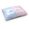 Striped w/ Whales Dog Bed - Medium w/ Multiple Names