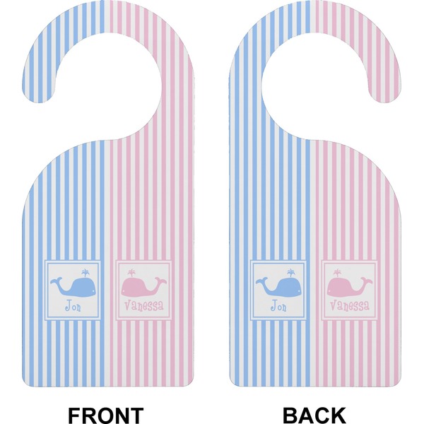 Striped w/ Whales Door Hanger (Approval)