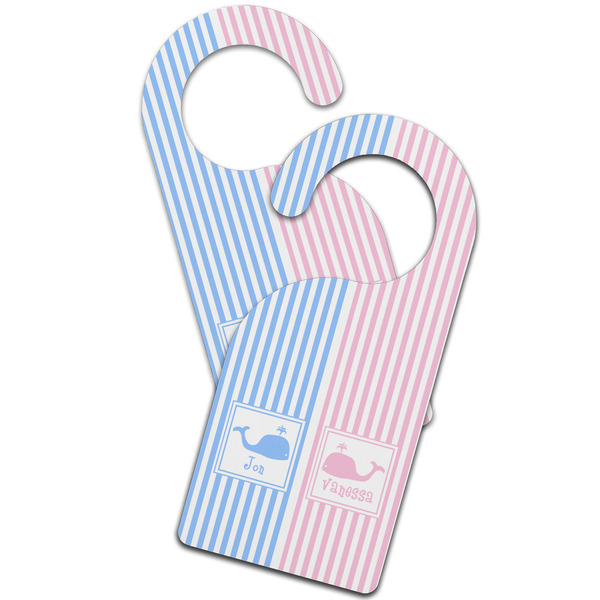 Striped w/ Whales Door Hanger - MAIN