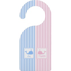 Striped w/ Whales Door Hanger (Personalized)