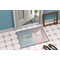 Striped w/ Whales Door Mat Lifestyle