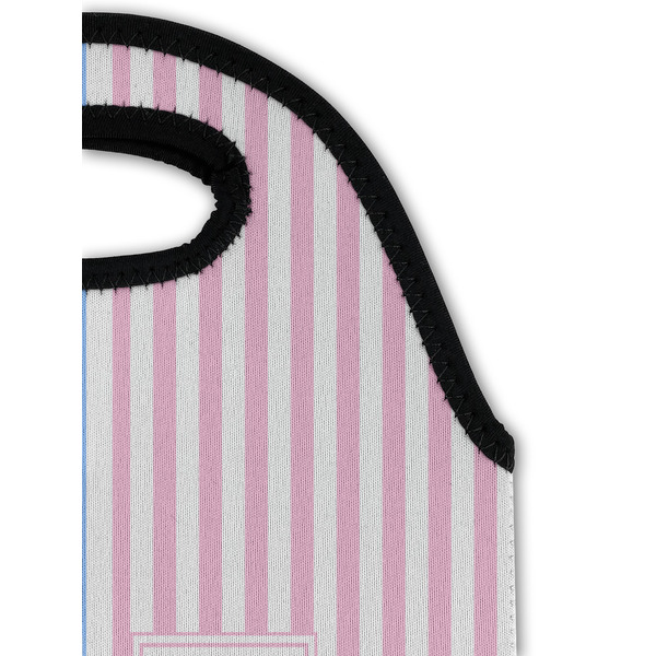 Striped w/ Whales Double Wine Tote - Detail 1 (new)
