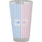 Striped w/ Whales Pint Glass - Full Color (Personalized)