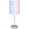 Striped w/ Whales Lamp with Drum Shade (Personalized)
