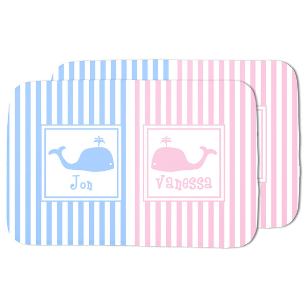 Striped w/ Whales Drying Dish Mat - MAIN