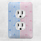 Striped w/ Whales Electric Outlet Plate - LIFESTYLE
