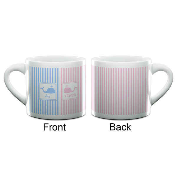 Striped w/ Whales Espresso Cup - 6oz (Double Shot) (APPROVAL)