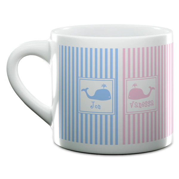 Striped w/ Whales Espresso Cup - 6oz (Double Shot) (MAIN)