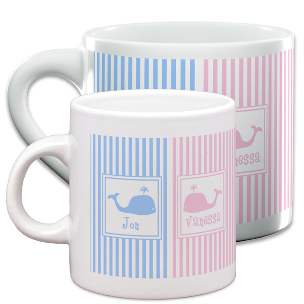 Striped w/ Whales Espresso Mugs - Main Parent