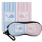 Striped w/ Whales Eyeglass Case & Cloth Set