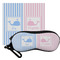 Striped w/ Whales Eyeglass Case & Cloth (Personalized)