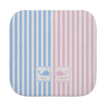 Striped w/ Whales Face Towel (Personalized)