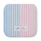 Striped w/ Whales Face Cloth-Rounded Corners