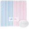 Striped w/ Whales Washcloth (Personalized)