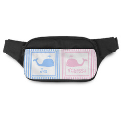 Striped w/ Whales Fanny Pack - Modern Style (Personalized)