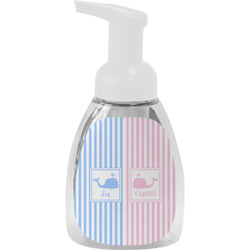 Striped w/ Whales Foam Soap Bottle - White (Personalized)