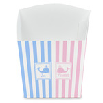 Striped w/ Whales French Fry Favor Boxes (Personalized)