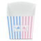 Striped w/ Whales French Fry Favor Box - Front View