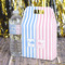 Striped w/ Whales Gable Favor Box - In Context