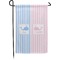 Striped w/ Whales Small Garden Flag - Double Sided w/ Multiple Names